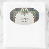 Schotse Ierse Shamrock Distel Bedankt Sticker (Tas)