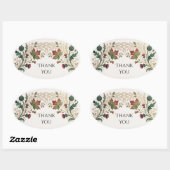Schotse Ierse Shamrock Distel Bedankt Sticker (Vel)