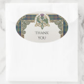 Schotse Ierse Shamrock Distel Bedankt Sticker (Tas)
