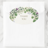 Schotse Ierse Shamrock Distel Bedankt Sticker (Tas)