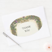 Schotse Ierse Shamrock Distel Dank U Sticker (Envelop)