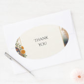Schotse Indiase Distel Paisley Bedankt Sticker (Envelop)