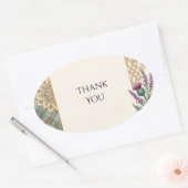 Schotse Indiase Distel Paisley Bedankt Sticker (Envelop)