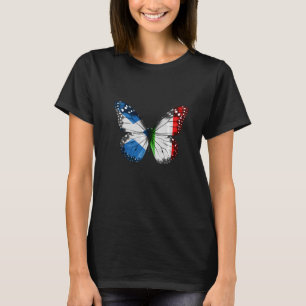 Schotse Italiaanse vlag Butterfly T-shirt