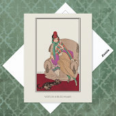 Schotse jas Cat Gerda Wegener Mode Briefkaart