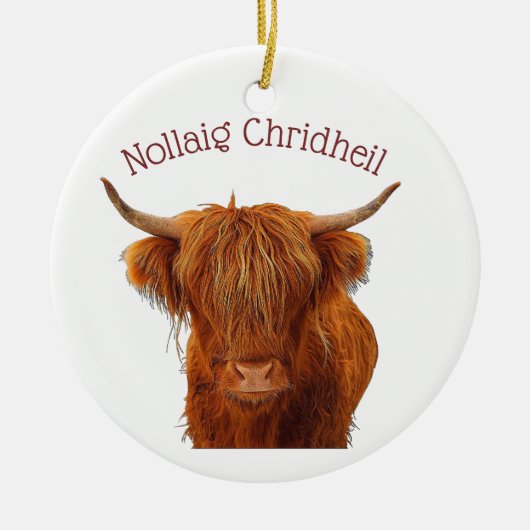 Schotse kabeljauw keramisch ornament (Voorkant)