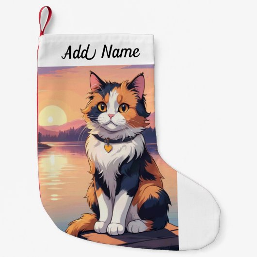 Schotse Kat Kleine Kerstsok (Voorkant)