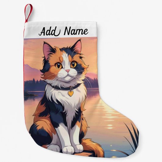 Schotse Kat Kleine Kerstsok (Voorkant)