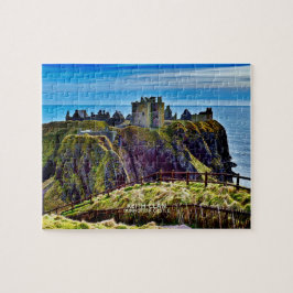 Schotse Keith Clan's Dunnottar Castle Foto Legpuzzel