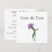 Schotse, Keltische Huwelijksdistel Thema Save the  Kaart (Voorkant / Achterkant)