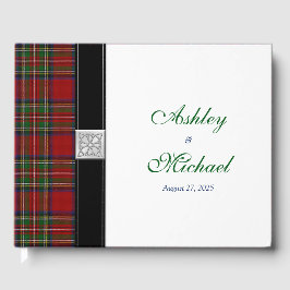 Schotse Keltische Royal Stuart Tartan bruiloft Gastenboek