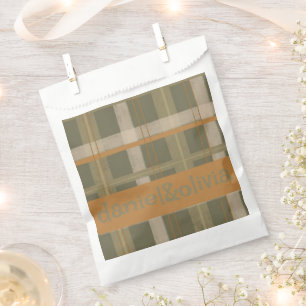 Schotse Keltische Tartan Patroon Wedding Bedankzakje