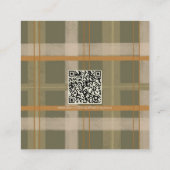 Schotse Keltische Tartan Patroon Wedding Informatiekaartje (Achterkant)