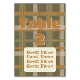 Schotse Keltische Tartan Patroon Wedding Kaart