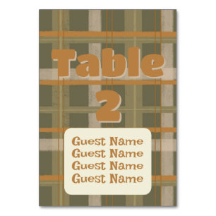 Schotse Keltische Tartan Patroon Wedding Kaart