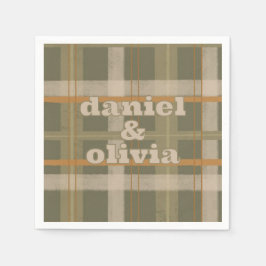 Schotse Keltische Tartan Patroon Wedding Servet