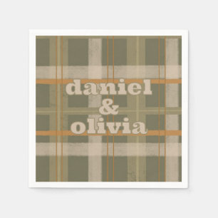 Schotse Keltische Tartan Patroon Wedding Servet