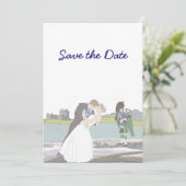 Schotse, Keltische Trouwthema Save the Date Kaart (Staand voorkant)