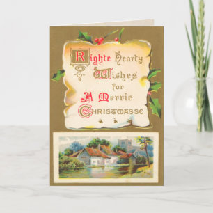 Schotse kerst Kaart