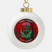 Schotse kerst ornament Thistle Tartan (Voorkant)