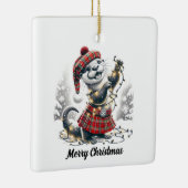 Schotse kerst otter kerst keramisch ornament (Rechts)
