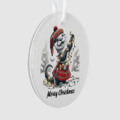 Schotse kerst otter kerst ornament (voorkant)
