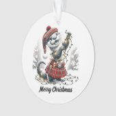 Schotse kerst otter kerst ornament (voorkant)