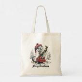 Schotse kerst otter kerst tote bag (Achterkant)