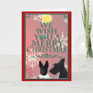 Schotse kerstkaart feestdagen kaart