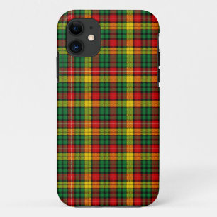 Schotse kilt tartan rode groene buchanan Case-Mate iPhone case