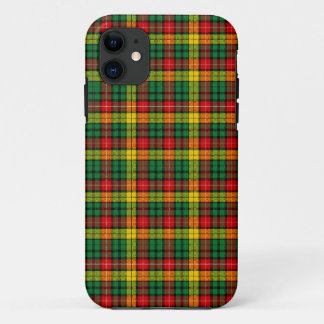 Schotse kilt tartan rode groene buchanan Case-Mate iPhone case