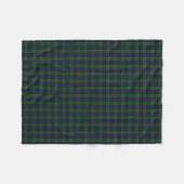 Schotse klan Leslie Hunting Classic Tartan Fleece Deken (Voorkant (Horizontaal))