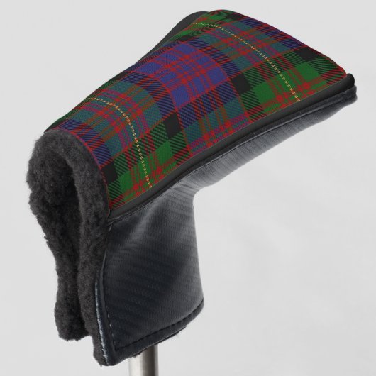 Schotse kleuren Clan Carnegie Tartan Plaid Golfheadcover (3/4 voorkant)