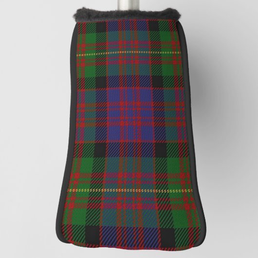 Schotse kleuren Clan Carnegie Tartan Plaid Golfheadcover (Draai 90)