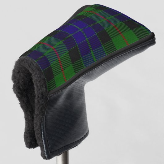 Schotse kleuren Clan Gunn Tartan Pset Golfheadcover (3/4 voorkant)
