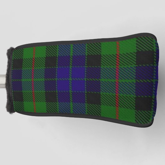 Schotse kleuren Clan Gunn Tartan Pset Golfheadcover (Voorkant)