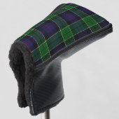 Schotse kleuren: Clan Leslie Hunting Tartan Pset Golfheadcover (3/4 voorkant)