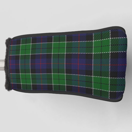 Schotse kleuren: Clan Leslie Hunting Tartan Pset Golfheadcover (Voorkant)
