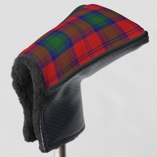 Schotse kleuren Clan Lindsay Lindsey Tartan Pset Golfheadcover (3/4 voorkant)
