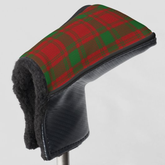 Schotse kleuren Clan MacQuarrie Tartan Plaid Golfheadcover (3/4 voorkant)