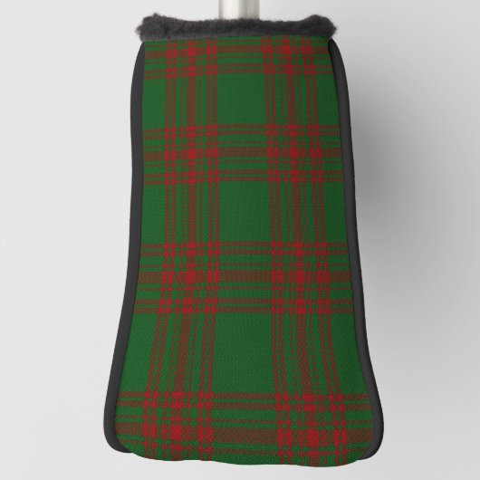 Schotse kleuren Clan Menzies jagen op Tartan Pset Golfheadcover (Draai 90)