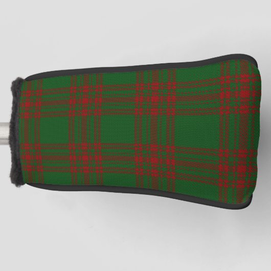Schotse kleuren Clan Menzies jagen op Tartan Pset Golfheadcover (Voorkant)