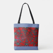 SCHOTSE KLEUREN WERVELTAS TOTE BAG (Achterkant)