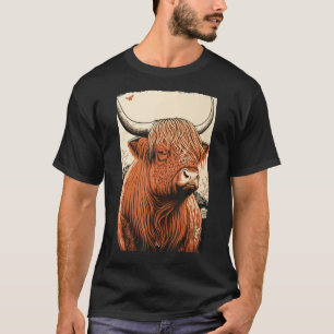 Schotse Koe Schots vee Ukiyo 1 T-shirt