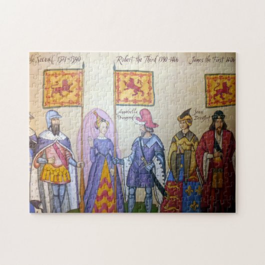 Schotse koningen legpuzzel (Horizontaal)