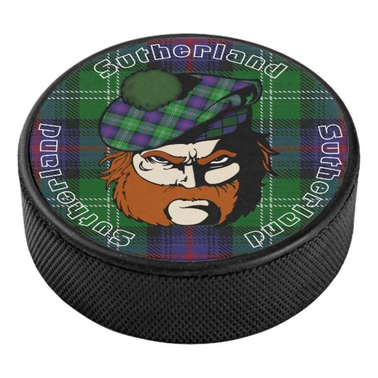 Schotse krijger clan Sutherland Tartan Hockey Puck (3/4)