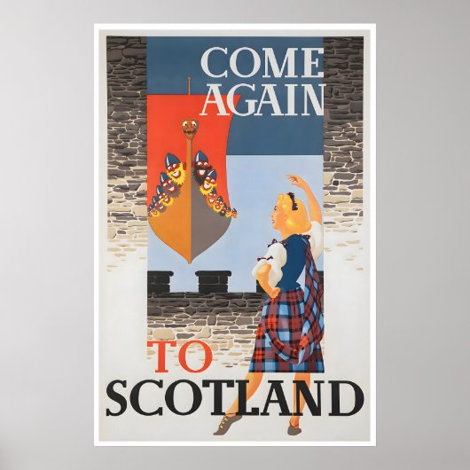 Schotse Kunst Schotland Reisposter Print (Voorkant)