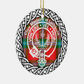 Schotse lan Maclaine van Lochbuie Tartan en Cres Keramisch Ornament (Rechts)