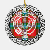 Schotse lan Maclaine van Lochbuie Tartan en Cres Keramisch Ornament (Voorkant)