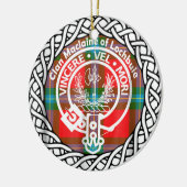 Schotse lan Maclaine van Lochbuie Tartan en Cres Keramisch Ornament (Links)